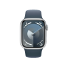 Refurbished Apple Watch Series 9 | 41mm | Aluminium Case Silver | Blue Sport Band M/L | GPS | WiFi