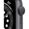 Refurbished Apple Watch Series 6 | 44mm | Aluminum Case Space Gray | Black Sport Band | GPS | WiFi + 4G