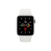Refurbished Apple Watch Series 5 | 40mm | Aluminum Case Silver | White Sport Band | GPS | WiFi + 4G