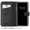 Selencia Echt Lederen Bookcase iPhone 11 - Zwart / Schwarz / Black