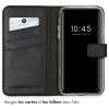 Selencia Echt Lederen Bookcase iPhone 11 - Zwart / Schwarz / Black