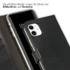 Selencia Echt Lederen Bookcase iPhone 11 - Zwart / Schwarz / Black