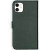 Selencia Echt Lederen Bookcase iPhone 11 - Groen / Grün  / Green