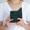 Selencia Echt Lederen Bookcase iPhone 11 - Groen / Grün  / Green