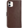Selencia Echt Lederen Bookcase iPhone 11 - Bruin / Braun  / Brown