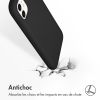 Accezz Liquid Silicone Backcover iPhone 11 - Zwart / Schwarz / Black