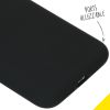 Accezz Liquid Silicone Backcover iPhone 11 Pro - Zwart / Schwarz / Black