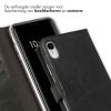 Genuine Leather Booktype iPhone Xr - Black / Black