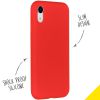 Liquid Silicone Backcover iPhone Xr - Rood - Rood / Red