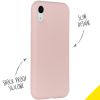 Accezz Liquid Silicone Backcover iPhone Xr - Roze / Rosa / Pink