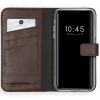 Selencia Echt Lederen Bookcase iPhone Xs - Bruin / Braun  / Brown